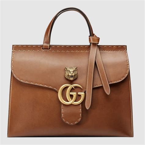 leather top handle bag gucci|designer luxury top handle bags.